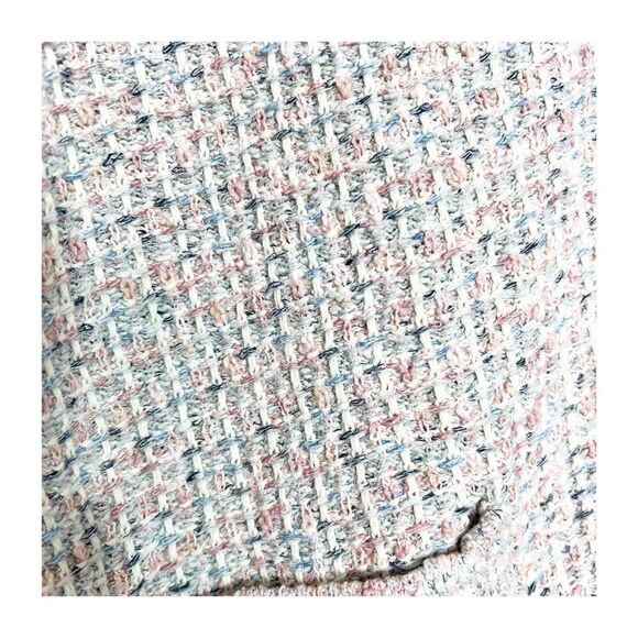 J. Jill Cotton Nylon Pink Cardigan Sweater Jacket Size S Clasp Front Textured V - Picture 9 of 10